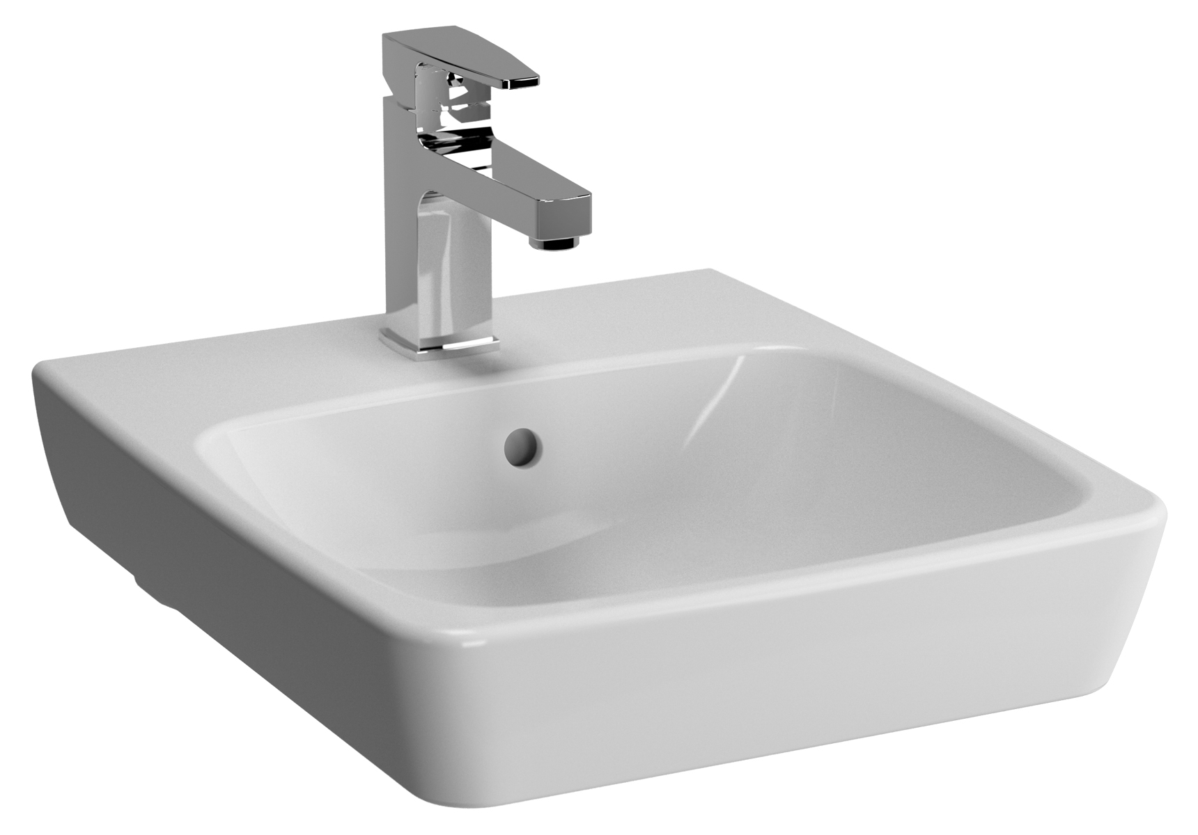 Metropole Handwaschbecken, 40 cm, Weiß Hochglanz