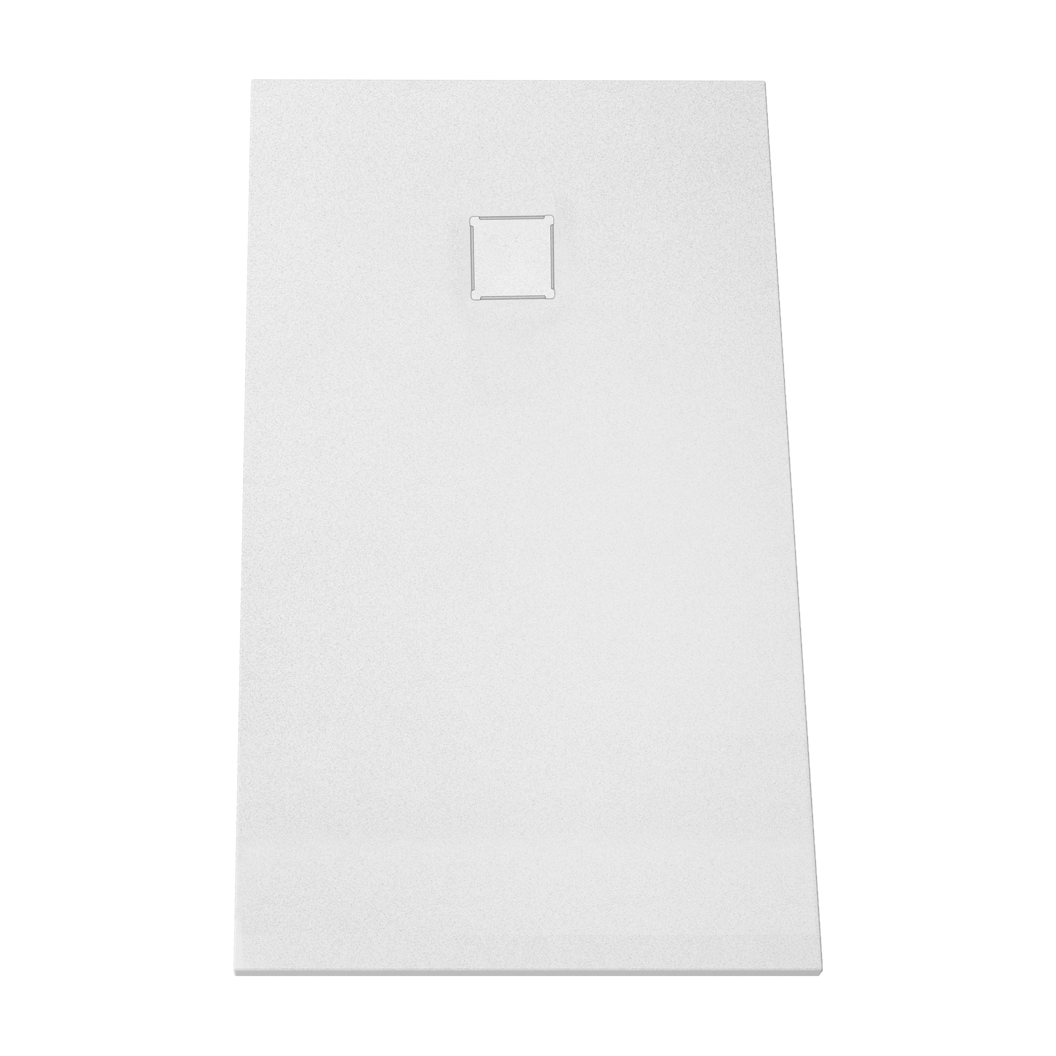 V-stone, receveur ultra plat en solid stone, 160  x  70 cm, blanc
