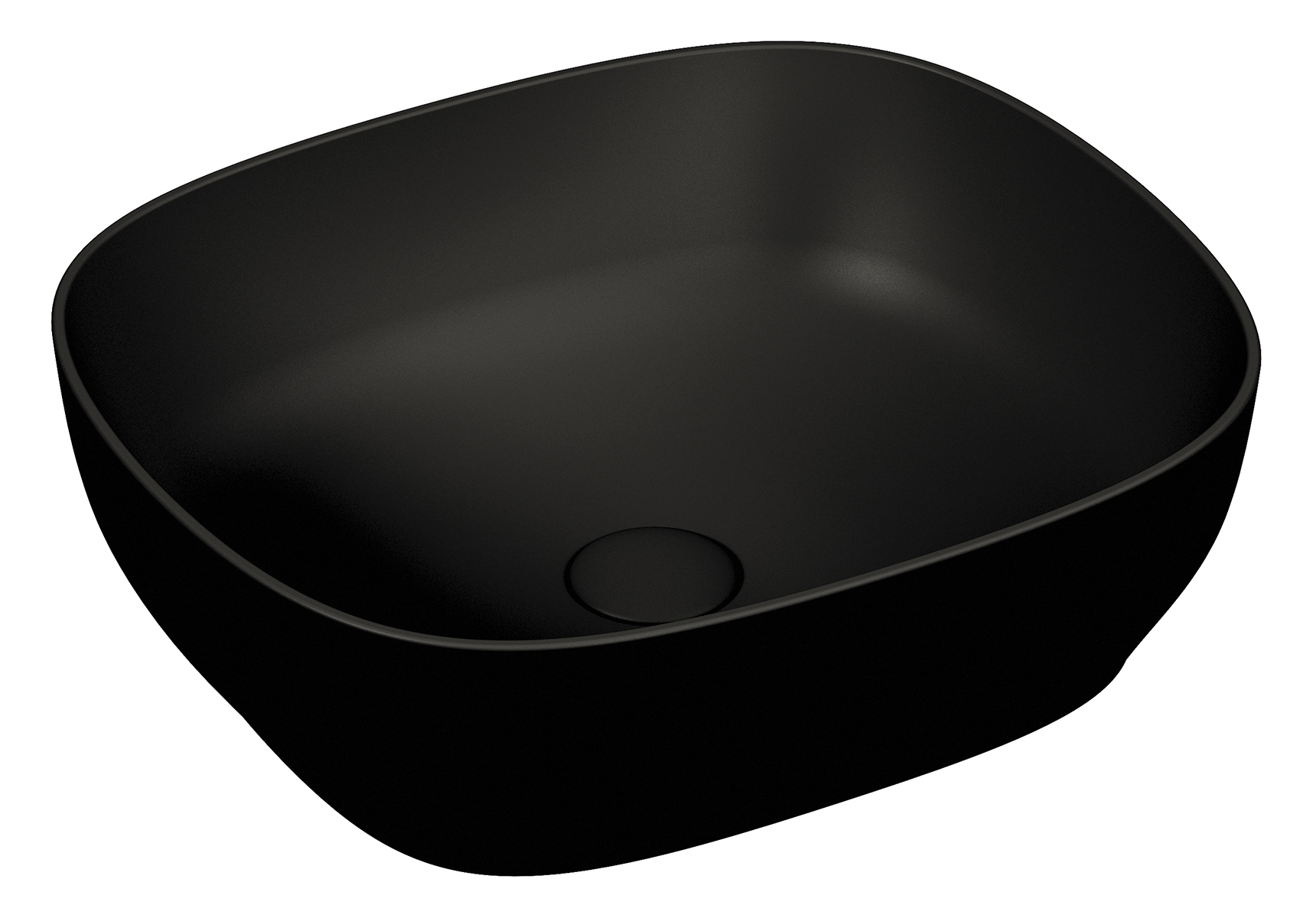 Outline vasque Cerafine, 47,5 cm, rectangulaire, noir mat