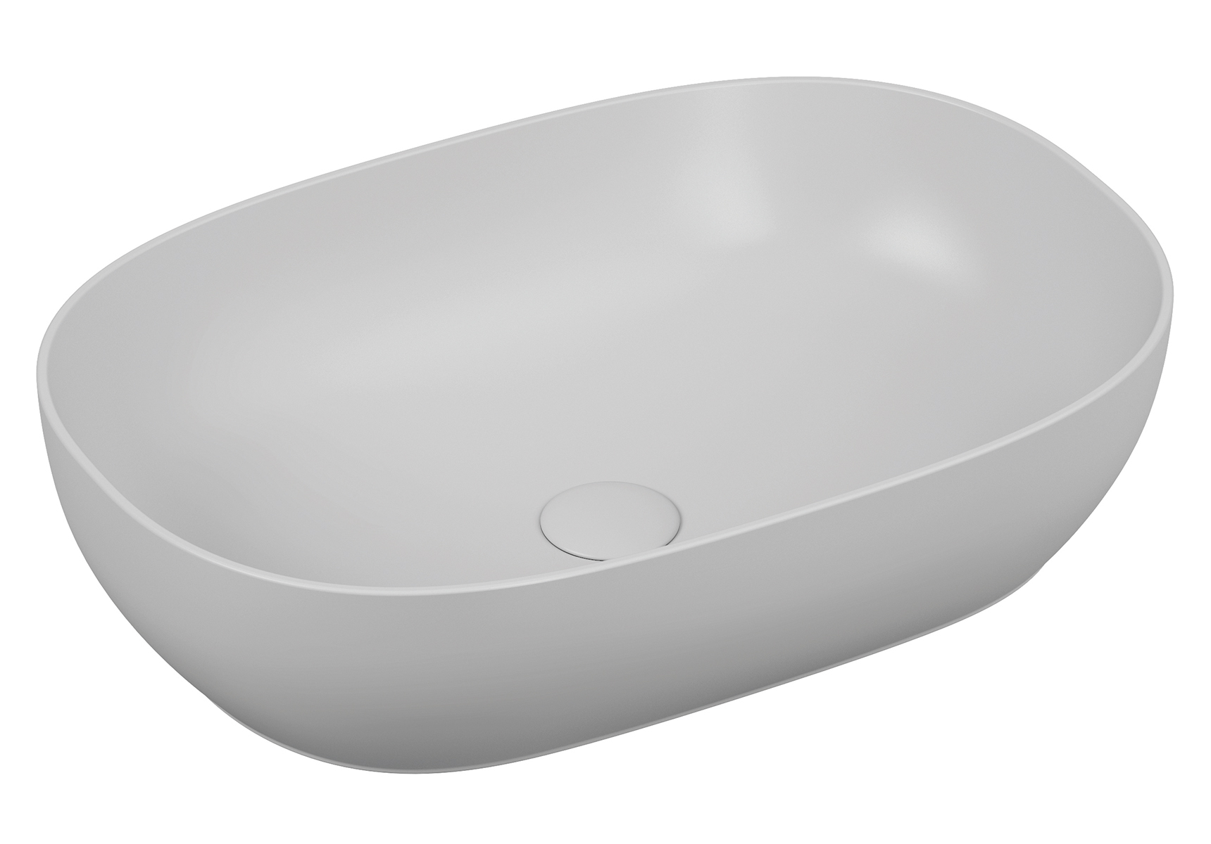 Outline vasque Cerafine, 59 cm, ovale, blanc brilliant