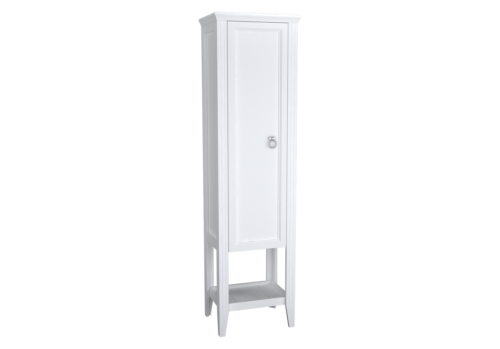 Valarte armoire haute, 55 cm, porte à gauche, blanc mat