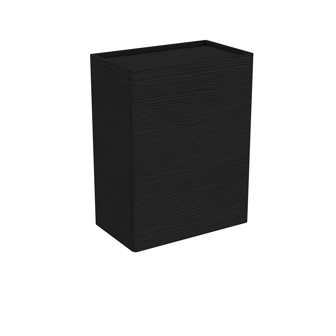 Equal armoire mi-haute, 46 cm, chêne noir structure, droite