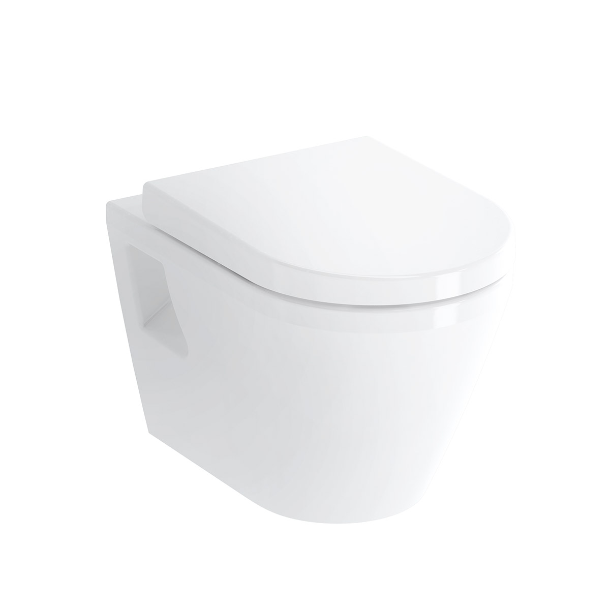 Integra Wand-WC Flachspüler, Weiß