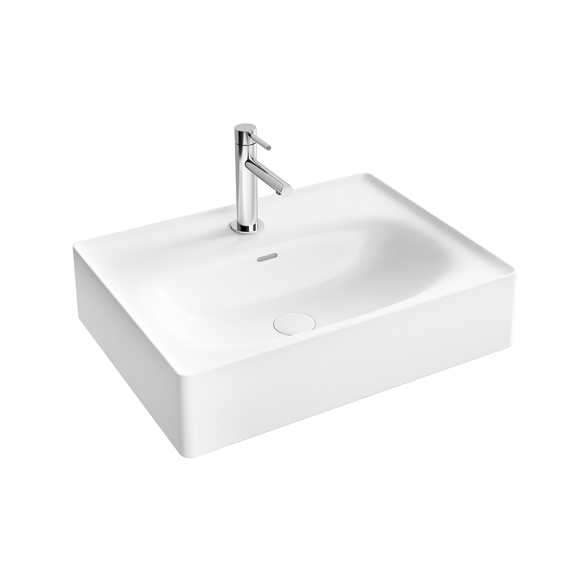 Equal lavabo rectifiée, 60 cm, blanc, VitrA Clean