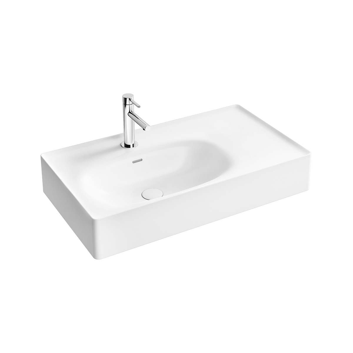 Equal lavabo rectifiée, 80 cm, blanc, VitrA Clean