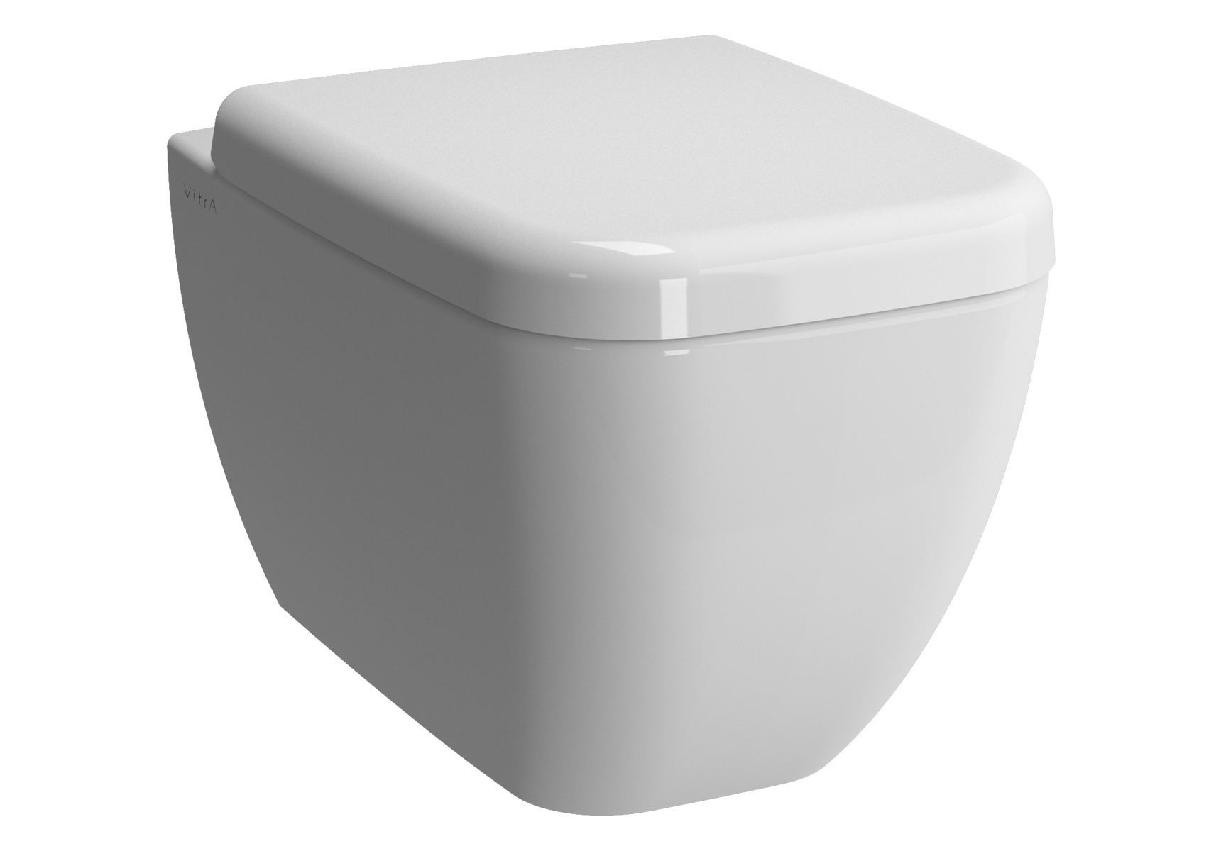 Shift Wand-WC ohne Spülrand, mit Bidetfunktion, Weiß Hochglanz