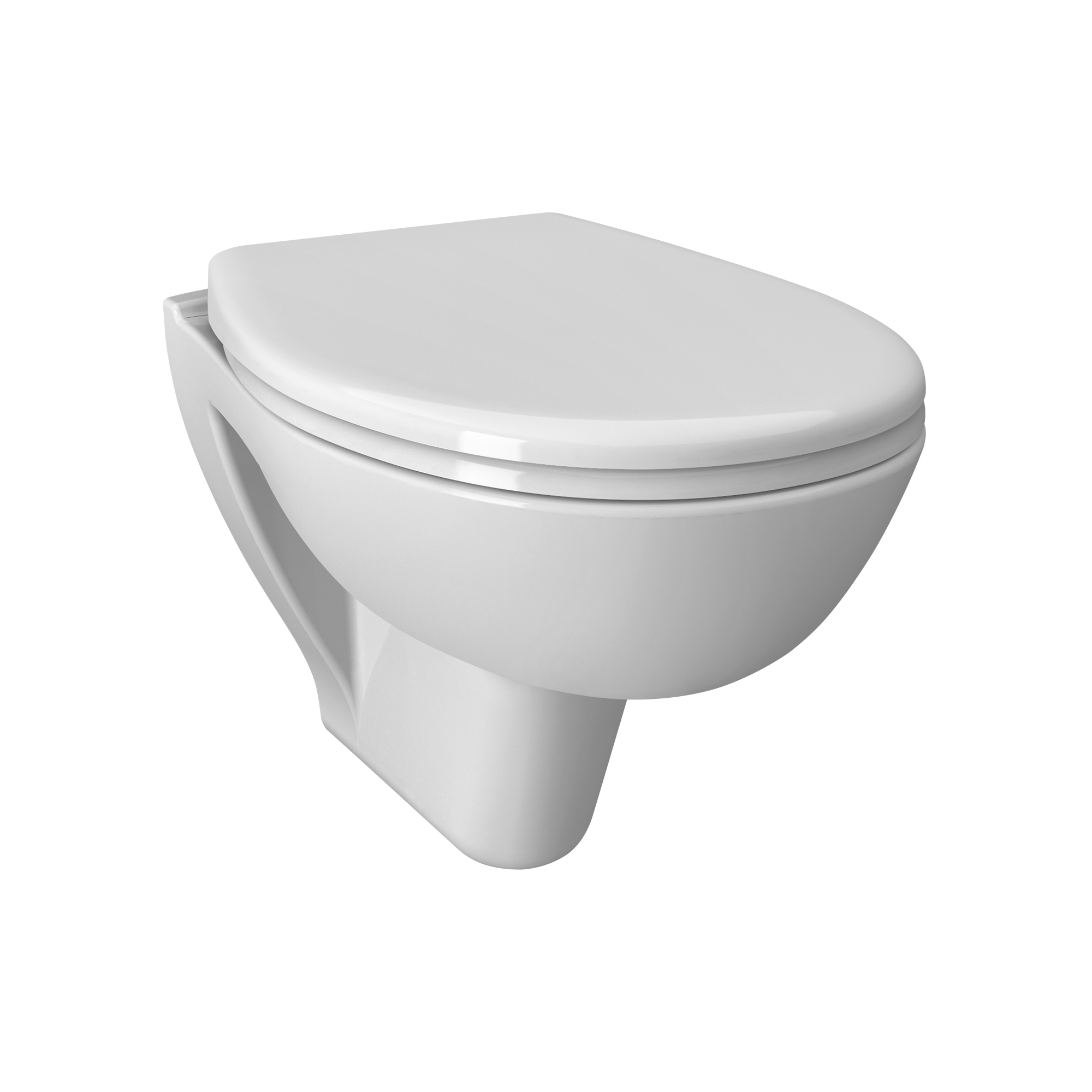 S20 Wand-WC ohne Spülrand Compact, Weiß Hochglanz